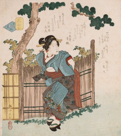 Mono iwanu hana "Fiori silenziosi" da Yanagawa II Shigenobu