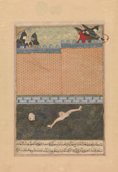 Assedio di Baghdad, Foglio da una copia dispersa dello Zafarnama, 839 A.H.A.D. giugno-luglio 1436 da Ya