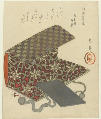 Borsa e specchio da Yashima Gakutei