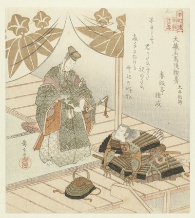 Ventiquattro esempi giapponesi di pietà filiale per il Honchôren da Yashima Gakutei