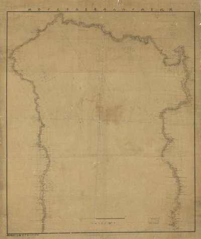 Rilievo mostrato da linee di forma. Orientato con il nord verso l