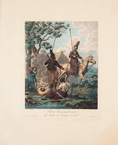 Il picchetto dei cosacchi degli Urali, 1812 da Yegor Karneyev
