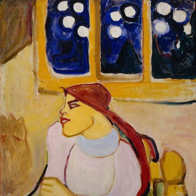 Donna con fazzoletto Una principessa scandinava, 1910 da Yelena Genrichovna Guro