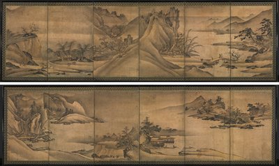 Paesaggio delle Quattro Stagioni da Yi Sumun (Korean, b. c. 1404)