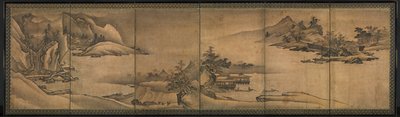 Paesaggio delle quattro stagioni, inizio 1500 da Yi Sumun