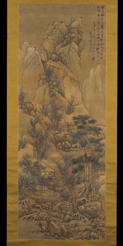 Capanni di paglia tra le creste in inverno da Ying Lan