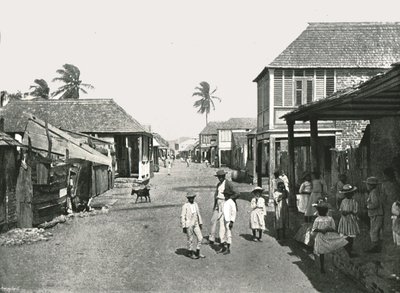 Scena di strada a Port Royal, Giamaica, 1895 da York and Son