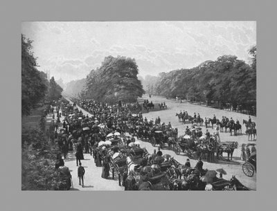 Il Viale e Rotten Row, Hyde Park, c1900 da York and Son