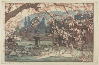 Una spa in primavera da Yoshida Hiroshi