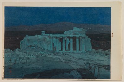 Rovine Antiche di Atene (Acropoli — Notte) da Yoshida Hiroshi