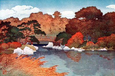 Autunno nel Giardino dei Cento Fiori a Muko-Jima, c1900-1950 da Yoshida Hiroshi