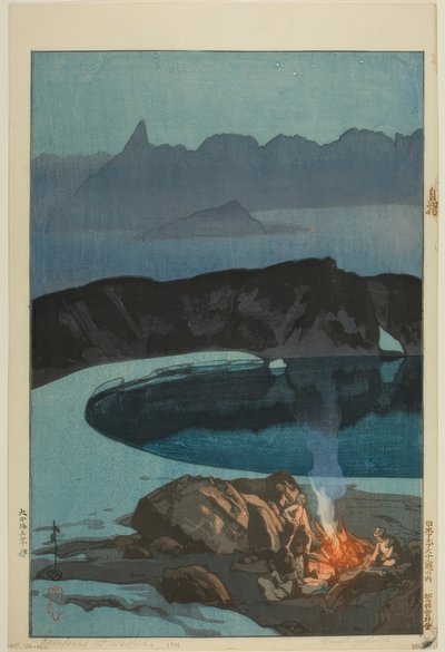 Campeggio a Washibadake da Yoshida Hiroshi