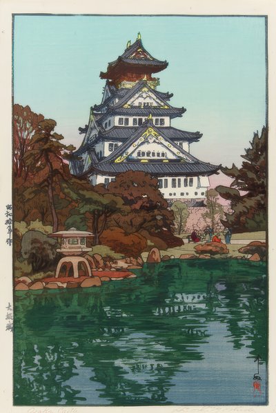 Il castello di Osaka da Yoshida Hiroshi
