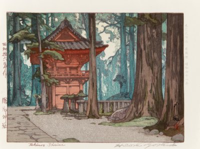 Il santuario di Takinoo da Yoshida Hiroshi