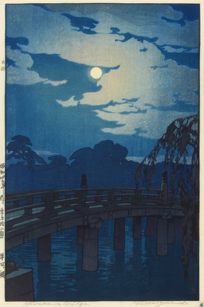 Il ponte Hirakawa da Yoshida Hiroshi