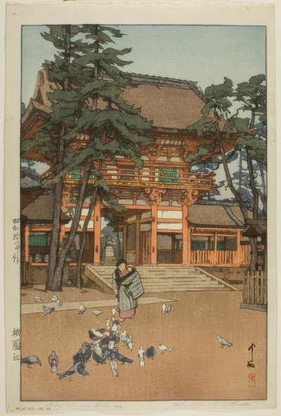 Portale del santuario di Gion da Yoshida Hiroshi