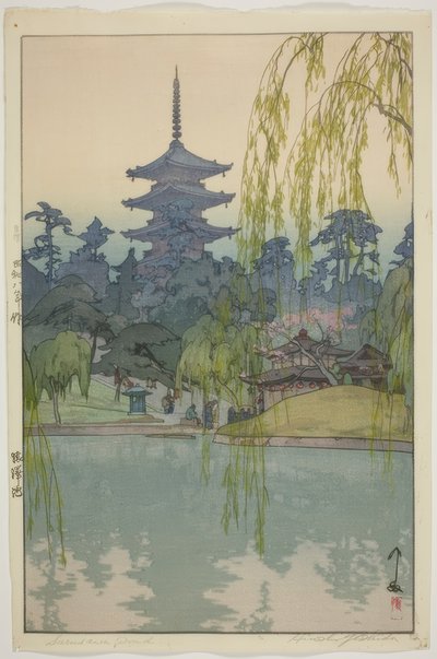 Stagno di Sarusawa da Yoshida Hiroshi