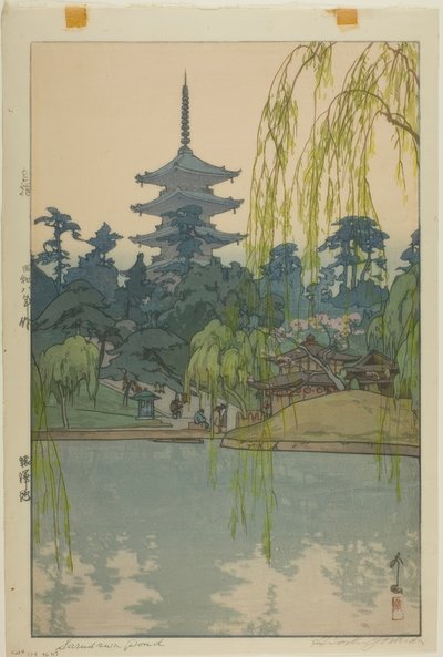 Stagno di Sarusawa da Yoshida Hiroshi