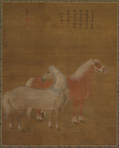 Due cavalli, 1644-1911 da Yu Yuan