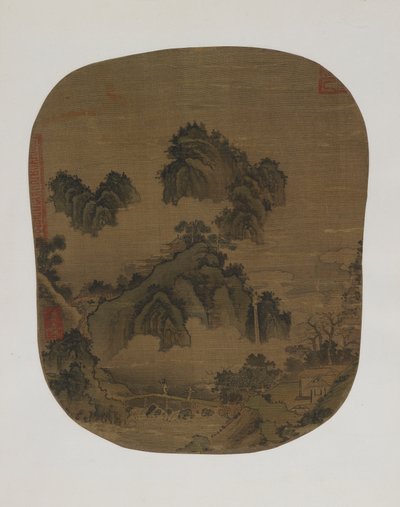 Paesaggio montano da Yuan Dynasty Chinese School