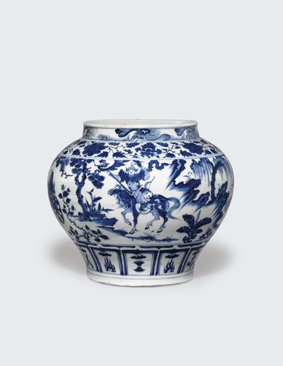 Guan bianco e blu, metà XIV secolo da Yuan Dynasty Chinese School