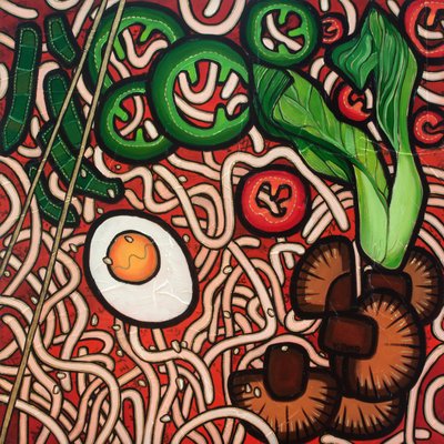 Ramen noodle vegetale, 2023 da Yue Zeng