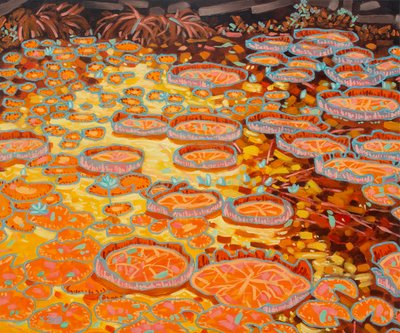 Stagno di ninfee giallo da Yue Zeng
