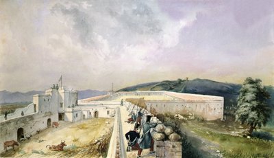 Veduta di una fattoria sperimentale alla periferia di Algeri, c.1830-31 da Yung Yung