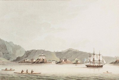 Illustrazione da A Voyage Round the World In the Years 1803-06, in the Ship Neva, 1814 da Yuri Fyodorovich Lisyansky