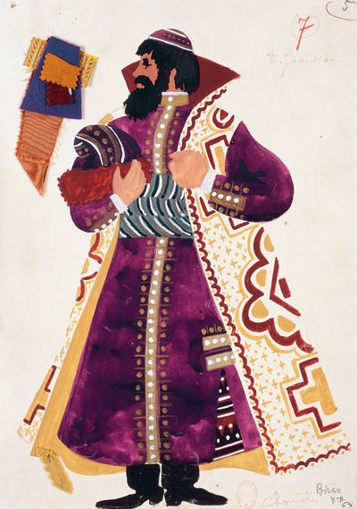 Schizzo di costume per Suiskij in 