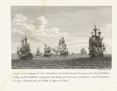 Jan Bart attacca navi olandesi nel Mar Baltico, 1675 da Yves Marie Le Gouaz