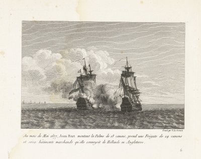 Jan Bart conquista una fregata olandese, 1677 da Yves Marie Le Gouaz