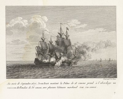 Jan Bart conquista una fregata olandese, 1677 da Yves Marie Le Gouaz