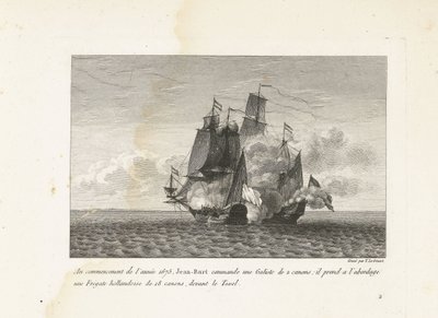 Jan Bart conquista una fregata olandese vicino a Texel, 1675 da Yves Marie Le Gouaz