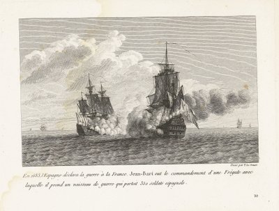 Jan Bart conquista una nave spagnola con 350 soldati a bordo, 1683 da Yves Marie Le Gouaz