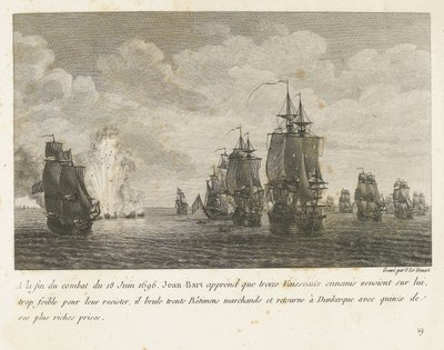 Scontro tra una flotta sotto Jan Bart e una flotta olandese, 1696 da Yves Marie Le Gouaz