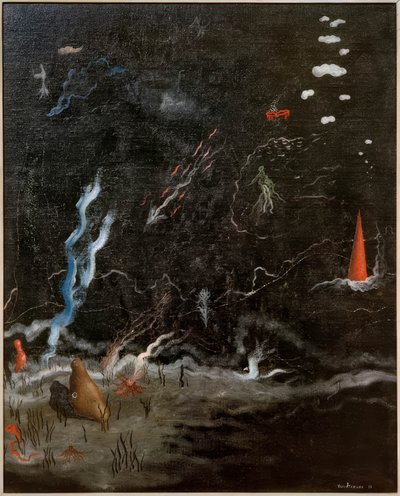 Das Gewitter (Schwarze Landschaft) von Yves Tanguy
