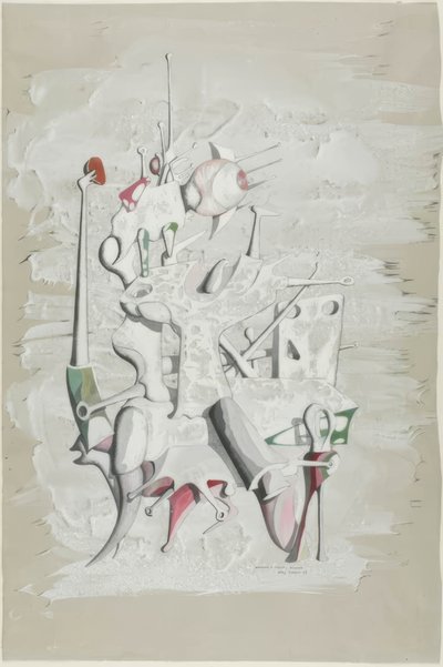 Omaggio a Marcel Duchamp (recto); Costruzione (verso) da Yves Tanguy