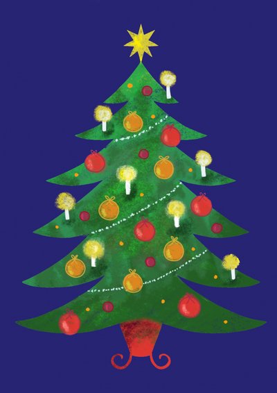 Albero di Natale a festa da Yvonne Gustafsson