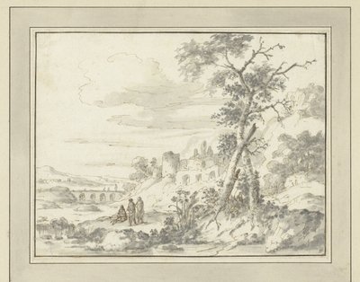 Paesaggio montuoso con rovine da Zacharias Blijhooft