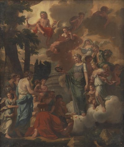 Un sacrificio ad Apollo da Zacharias Webber