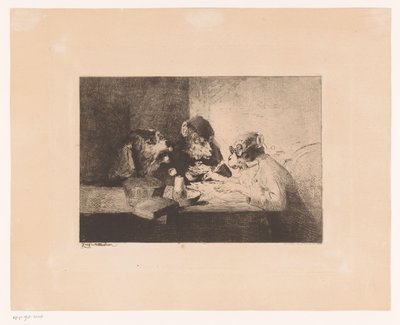 Scimmia vestita insegna a scrivere a un cane e a una scimmia da Zacharie Noterman
