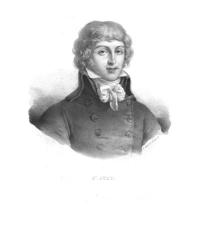 Louis Antoine de Saint-Just, 1824 da Zephirin Felix Jean Marius Belliard