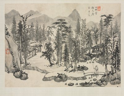 Paesaggio dopo Wu Zhen da Zha Shibiao