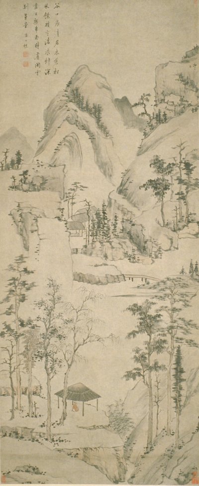 Paesaggio con figura da Zha Shibiao