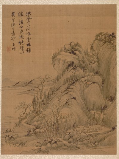 Paesaggio nello stile di Ching Hao, 1775 da Zhai Dakun