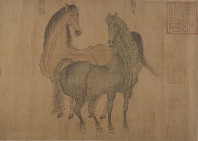Otto cavalli da Zhao Mengfu