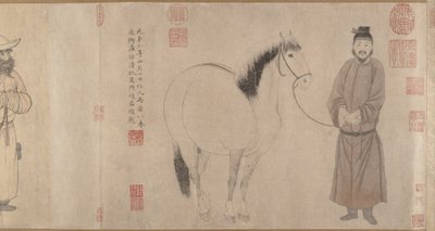 Scudieri e cavalli da Zhao Mengfu Chao Meng Fu or