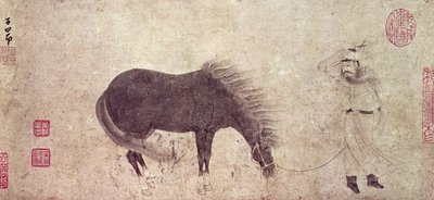 Cavallo e stalliere in inverno da Zhao Mengfu Chao Meng Fu or
