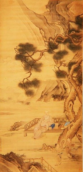 Ritratto dello studioso-ufficiale Han Yan (1637-1704) 1696 da Zhiding Yu